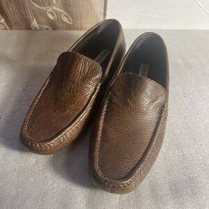 Steve Madden Loafers‎ Men 8 Brown Dillon Slip On Leather Upper Driving Moccasins